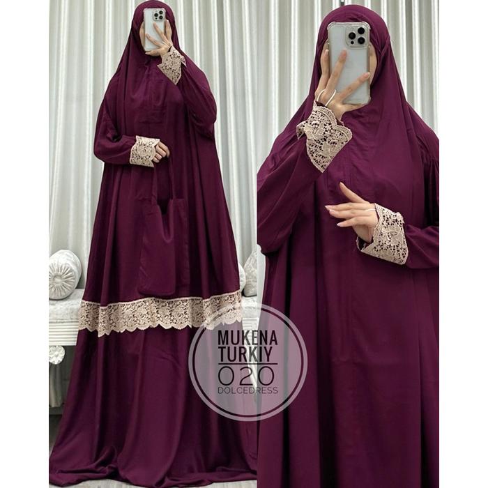 Mukena Arab Turkey Dolce Big Size Rayon Viscose Original By Dolce Dress
