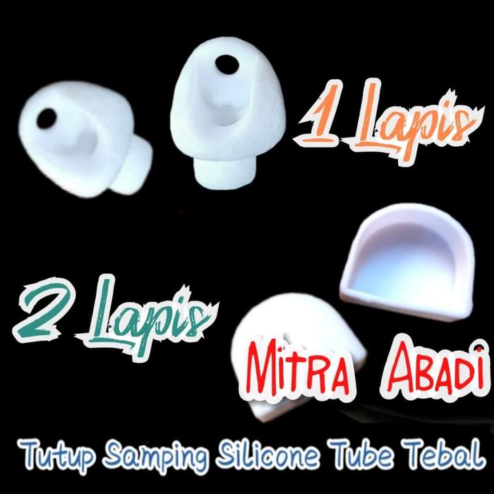 Tutup Samping for LED Selang Silicone Tube Tebal ( Harga 1 Pasang )
