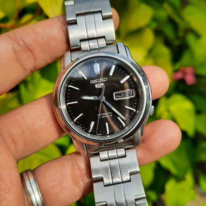 Seiko 5 Automatic SNKK71J1 Black Hitam Sunbrust Dial 7s26-03S0 SNKK71 Not SNXS79K1 SNXS79