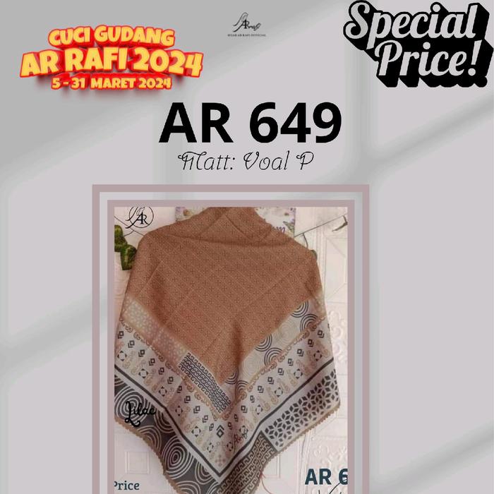 AR 649 //hijab segi 4 arrafi