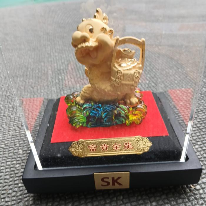 SK Jewellery Gold Plate Dragon 999