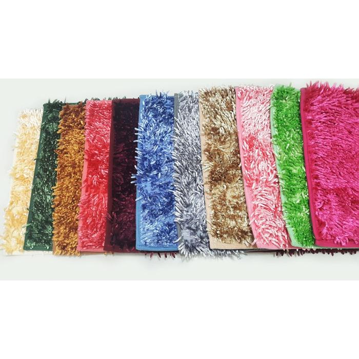 Keset Cendol Glossy 40 x 60 cm / karpet bulu / alas / doormat chenille