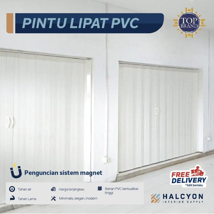 Penyekat Ruangan / Pintu Lipat PVC / Folding Door PVC FREE SURVEY
