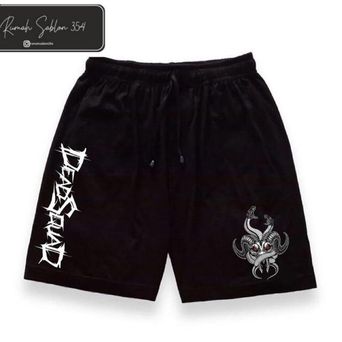 celana pendek DEADSQUAD boxer BAND METAL pria wanita dewasa anak shortpants katun babyterry dalaman 