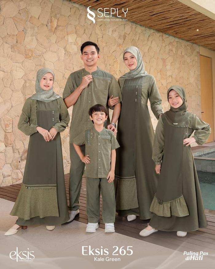Sarimbit Seply Eksis 265 Kale Green gamis meyra 368 koko kasseo 239 Sarimbit Ethica Baju Muslim Coup