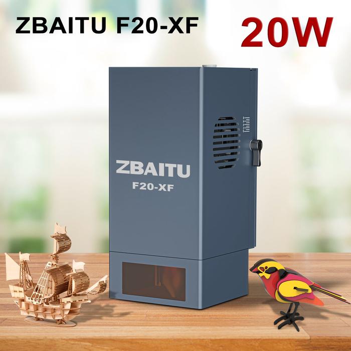 ZBAITU 20W 4 Diode Laser Head, Laser Module for CNC Laser Machine,