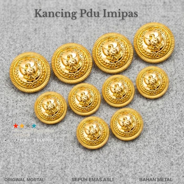 KANCING PDU IMIPAS - MORTAL SEPUHAN EMAS ASLI
