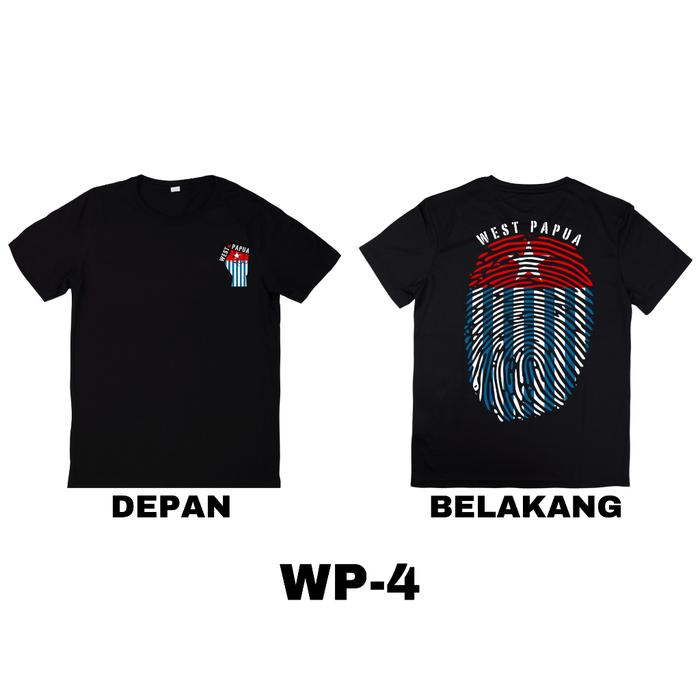 [COD] BAJU KAOS T-SHIRT " WEST PAPUA - PERJUANGAN IDENTITAS " / WP-4 / BLACK / EAST VIBES APPARELken