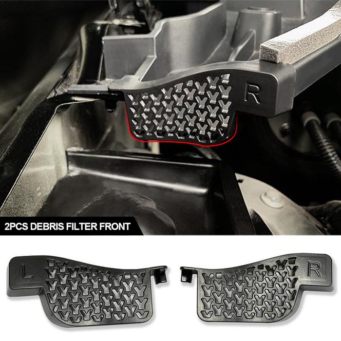 2 Buah Filter Puing-puing untuk Model Tesla Y Panduan Air Bagasi
