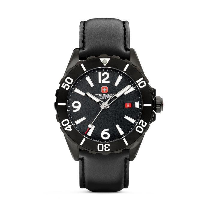 SWISS MILITARY HANOWA Jam Tangan Pria SMWGB0000230 Black Crystal