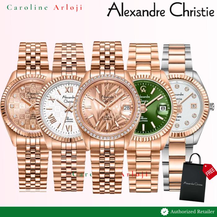 JAM TANGAN WANITA PRIA ALEXANDRE CHRISTIE RANTAI AC5013 AC5012 AC5016 AC5014 AC2A83 ORIGINAL BEST Q