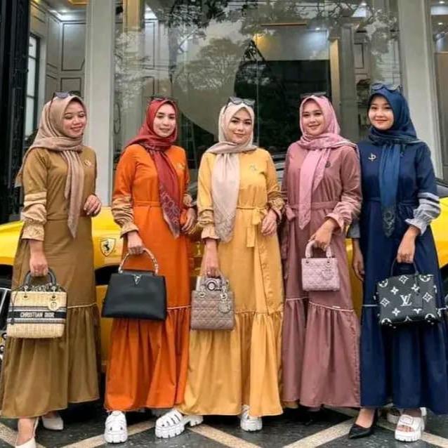 Alya Dress Journey scarves bahan katun toyobo
