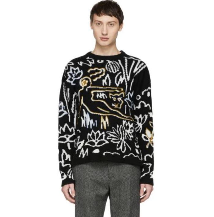 Sweater Kenzo Rosseau Emboirdered Crew Knit Original