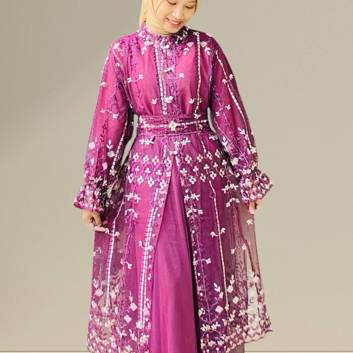 Gamis Aleta Set Outer / Gamis Set Outer Dan Inner / Gamis Set Outer Terpisah / Gamis Set Outer 2in1