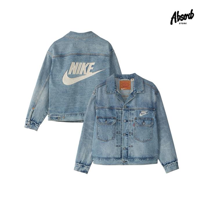 Levi’s x Nike Vintage Type II Trucker Jacket (Light Blue) Levis Jaket Denim 2 100% Authentic / Origi