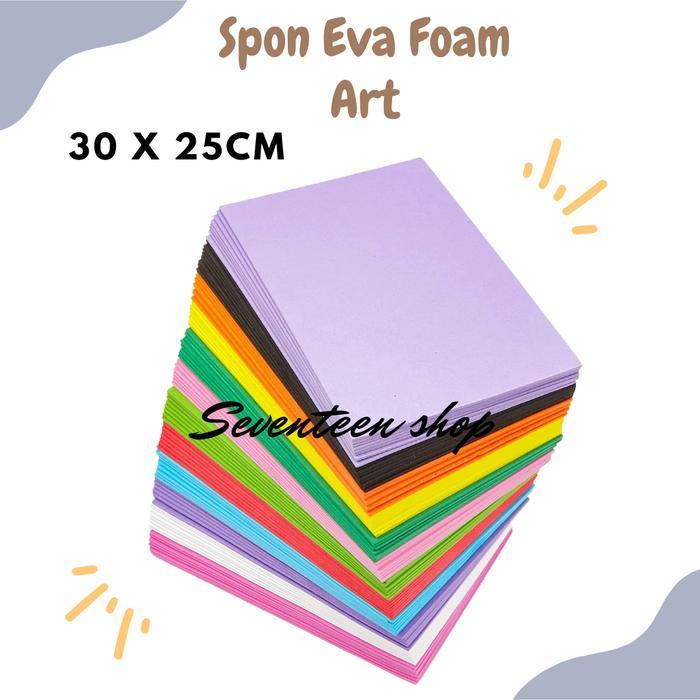 Paket 10pcs Busa Spon Ati 2mm varian warna / Eva spon | Spon eva | Eva foam Craft