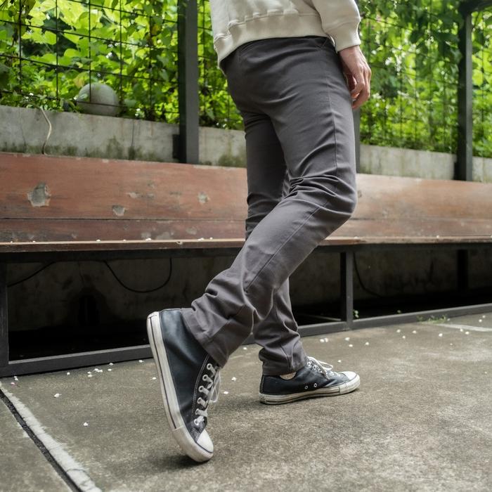 BAPIN Alpha Chino Long Pants - Grey Rabbit
