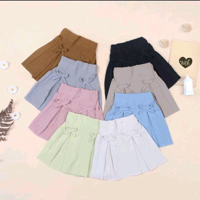 Rok Anak Little skirt Model Korea Katun Casual Pendek Lutut 2-7 Tahun 80rb - 3 Pcs - Cantik,, Wanita
