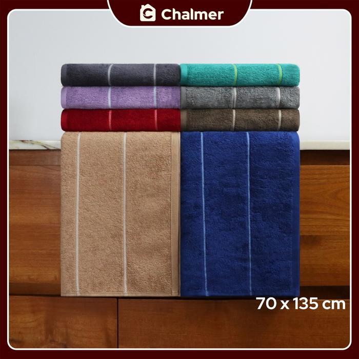 Handuk Mandi Dewasa Chalmer 70 x 135 cm Handuk Motif Stripe