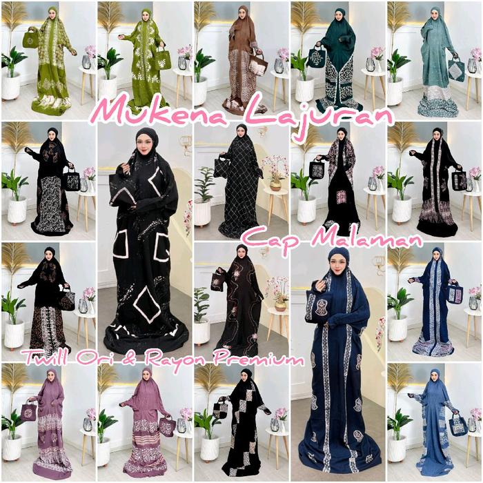 NEW MOTIF || Mukena Lajuran || Twill Ori & Rayon Premium || Motif Cap Malaman || by Alena Batik