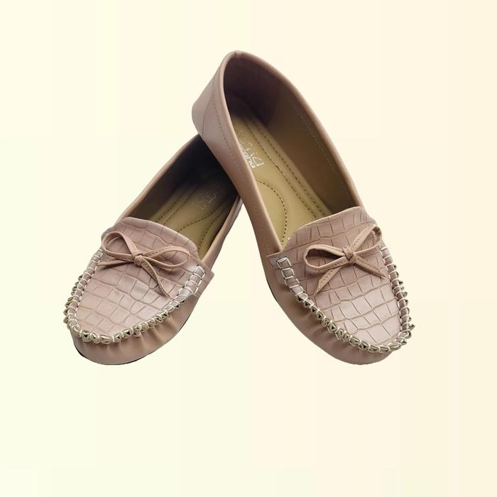 NASRU Sepatu Wanita Flat Shoes Kulit Premium Pentopel Flatshoes Lentur Elastis Soll Karet - MK62 Kas