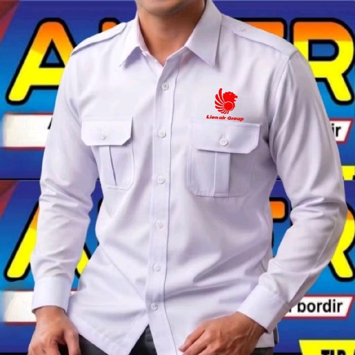 ready stok kemeja lion air group baju lion air group seragam lion air group pdh lion group kemeja ke