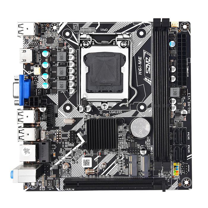 H61-ME mini ITX Motherboard Support NVME M.2/WIFI Interface Computer