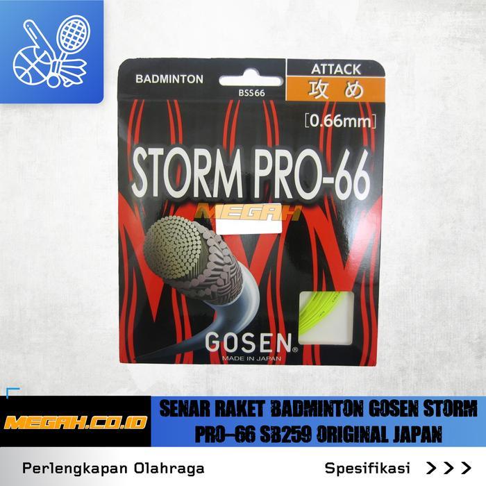 SENAR RAKET BADMINTON GOSEN STORM PRO-66 SB259 ORIGINAL JAPAN
