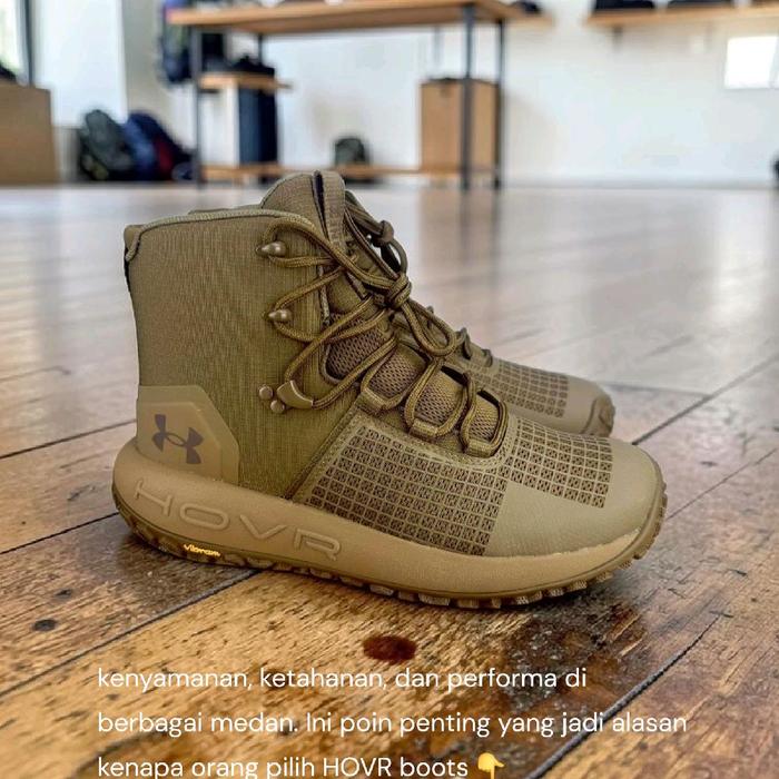 Sepatu Under HOVR Infil Waterproof brown Tactical Boot 'Grey'