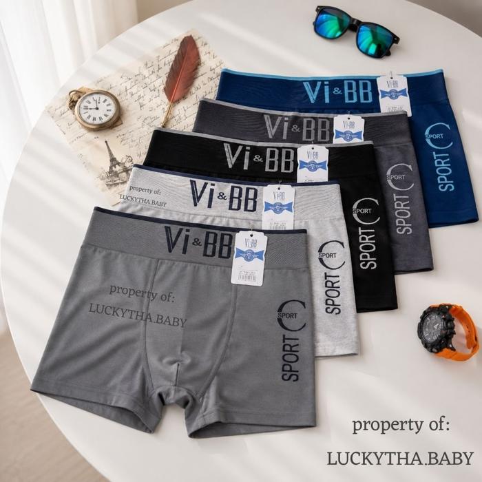 grosir 6pc- cd boxer pria  Vi&bb seamless / celana dalam boxer vibb / MR DAX pria cowo keren/ CD box
