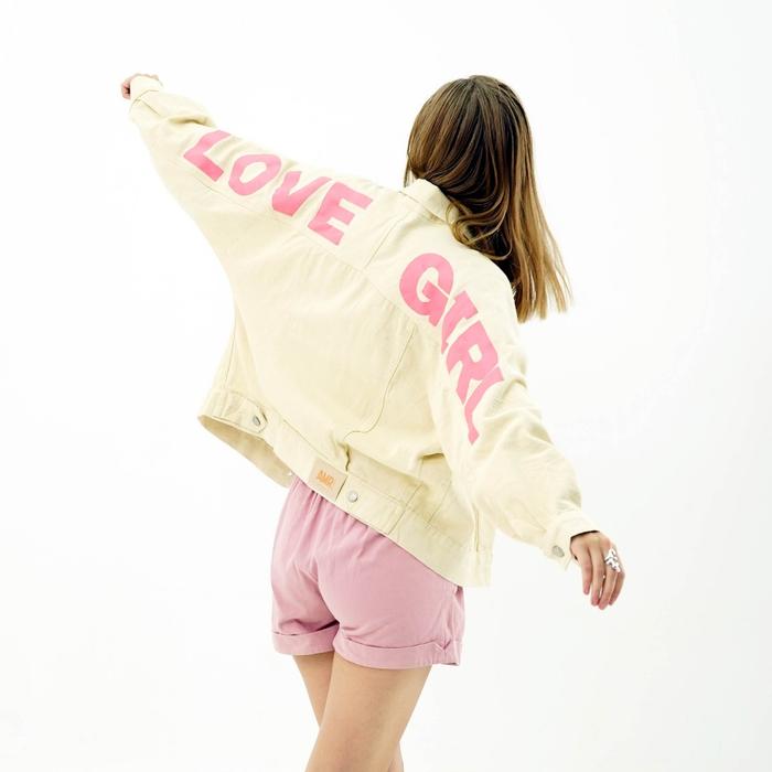 Ready- AMR ORIGINAL - LOVE GIRL 1857 EARTH CREAM - JACKET JEANS OVERLOAD DREAM