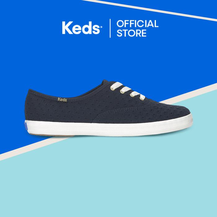 KEDS Women Champion Mini Daisy Eyelet Navy Blazer-WF68967