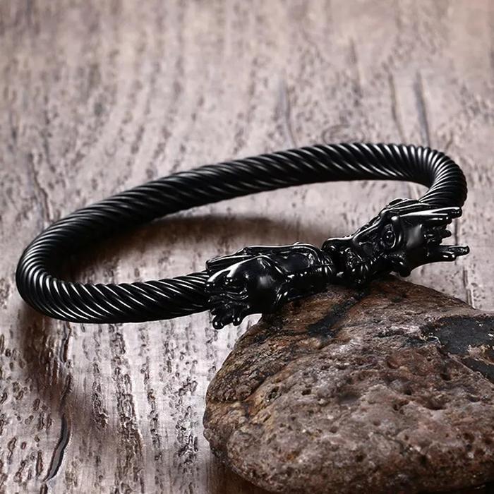 TERLARIS Gelang Titanium Pria Anti Karat Emas Putih Silver Perak Asli Keren Cowok Cewek Laki Laki Na