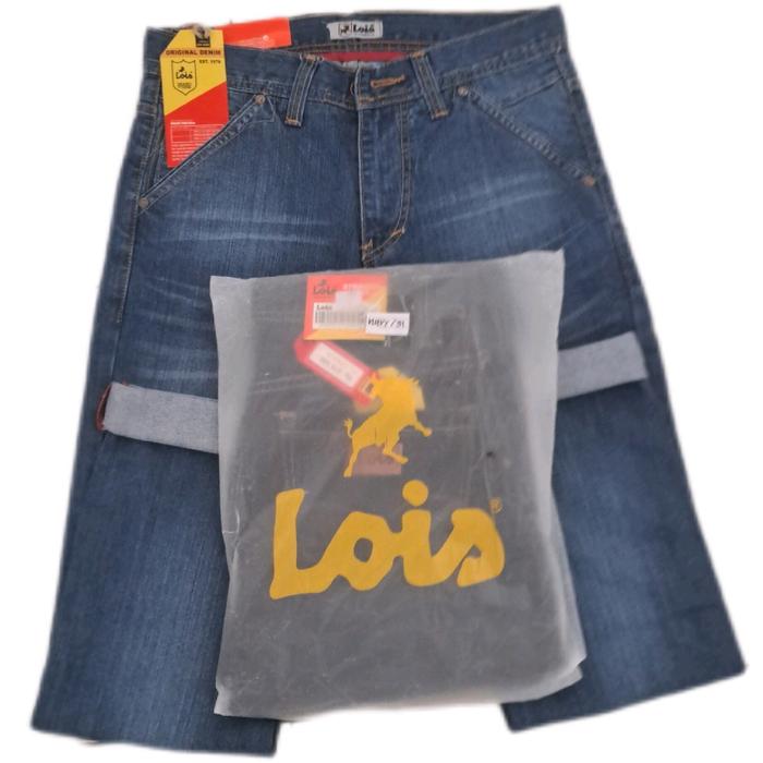 CELANA PRIA...!JEANS PRIA ORIGINAL LOIS PREMIUM,Celana panjang pria Muda Keren Hitam Dewasa Nyaman B