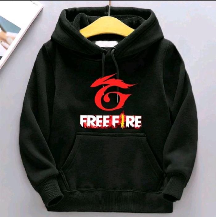 Jaket switer Hoodie Anak laki-laki usia 2-13 Tahun Trendy Kekinian Gambar Game FF