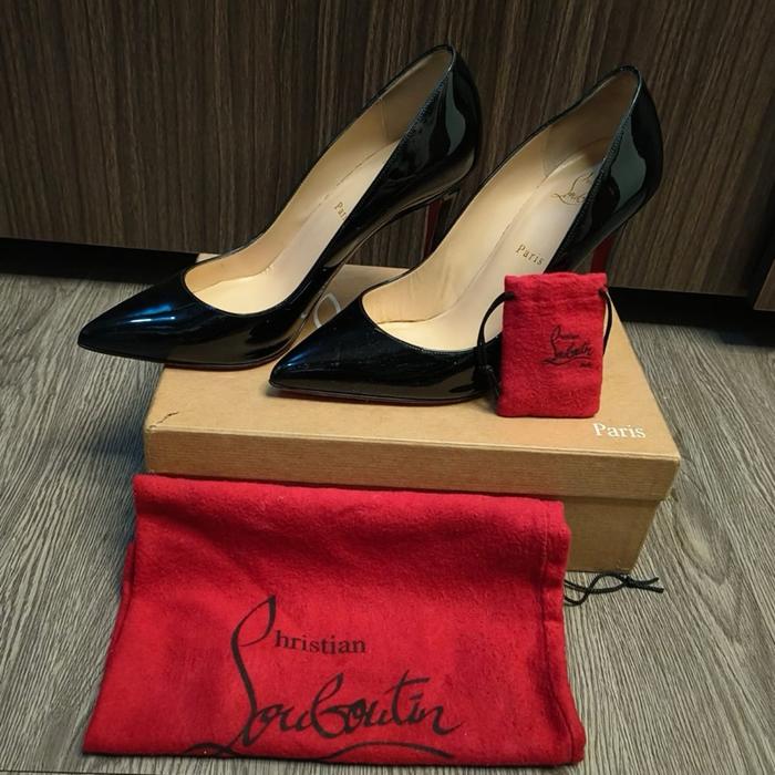 Christian Louboutin So Kate Pumps Black Patent Calf Leather 12 cm