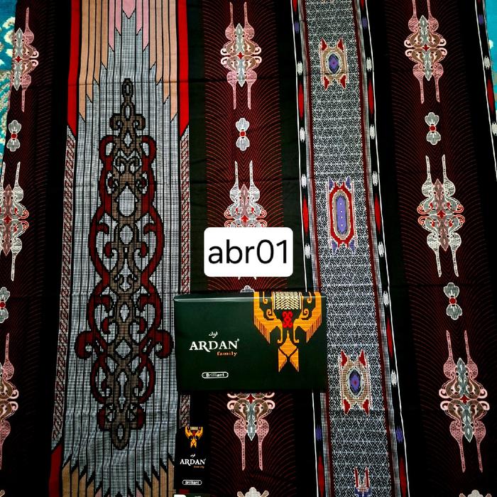 Sarung ardan Briliant Motif BHS SGE pakaian muslim yang keren Hitam Katun Pria