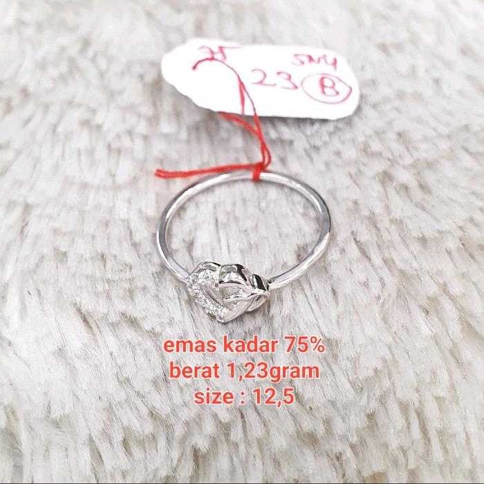 cincin italy love 2 ad banyak m.p New Arrival emas kadar 75% berat 1,23gram size : 12,5