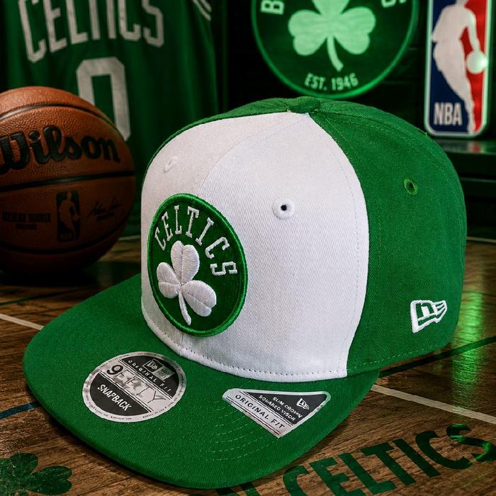 Topi Snapback New era 9fifty Celtics Hijau Putih Original fit
