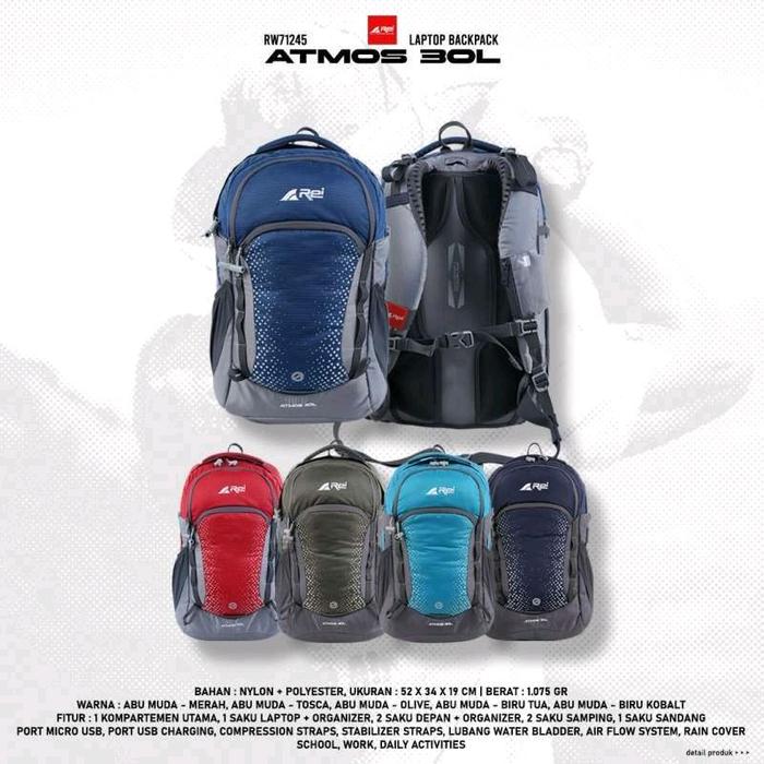RANSEL AREI OUTDOORGEAR ATMOS 30L ART 71245 ORIGINAL