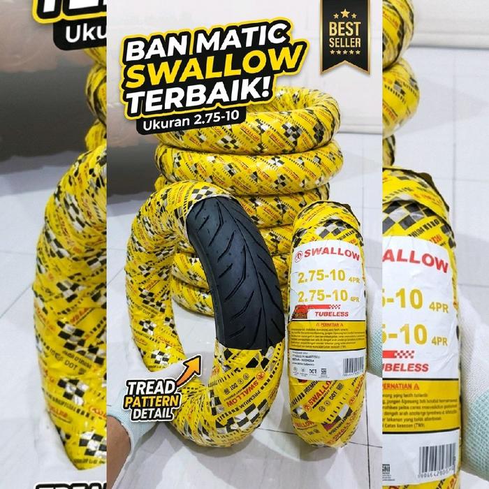 Ban sepeda listrik trail mini swallow tubless best seller ring 10"