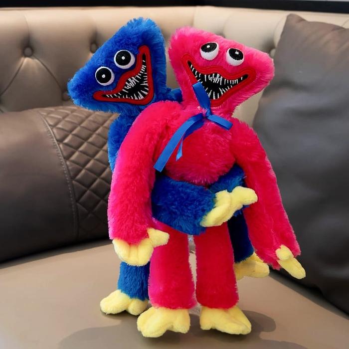 [40 CM] Boneka Huggy Wuggy GamePlay Time Mainan Boneka Stuffed Plush Doll Hadiah Natal