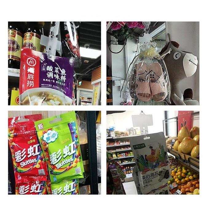 10PCS Clip Strip Display Makanan Klip Display Snack Alat Gantung Snack Supermarket Display Hanging S