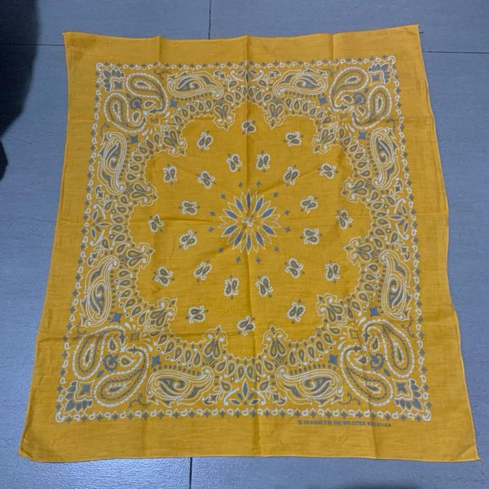 Bandana Paisley Have a Hank Made in USA Soft Orange Very Soft Cotton Import