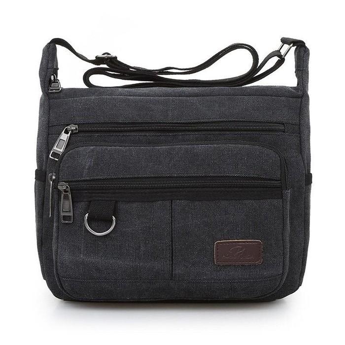 Tas Pria Selempang Kanvas Bahu Premium B535 - GI