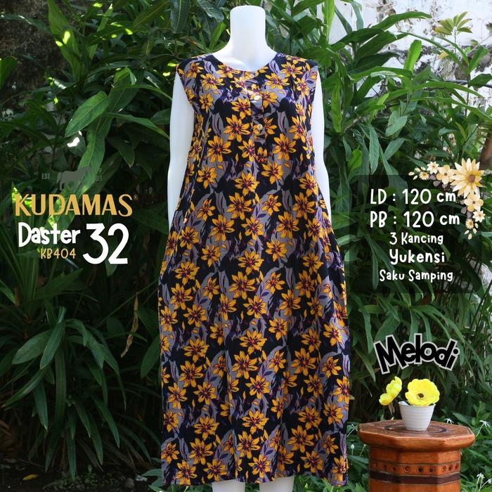 Batik Kuda Mas Daster 32 Batik Kuda Mas LD 120 cm 3 Kancing Busui Yukensi tanpa Lengan Rayon Berkual