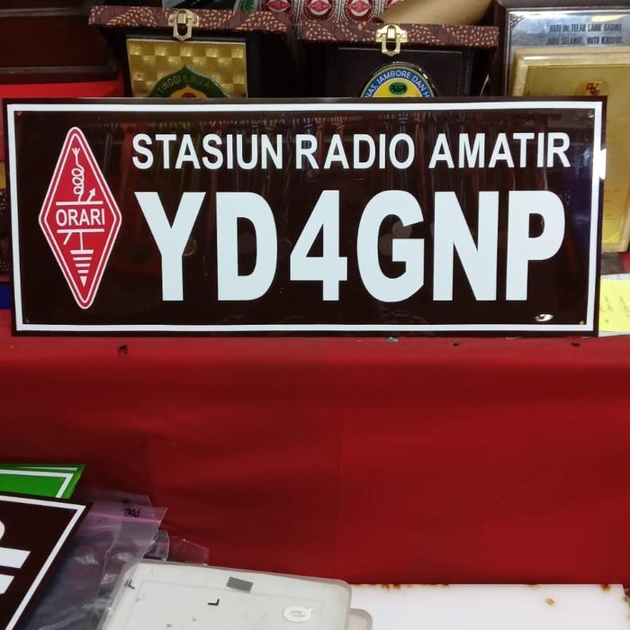 Terbaru Papan Callsign Orari Akrilik 50X20