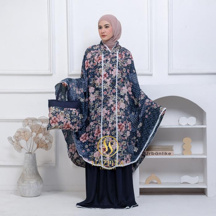 HAZPIRA - Mukena Dewasa 2in1 Bali Rayon Premium Viscose Aliya Jumbo Kombinasi