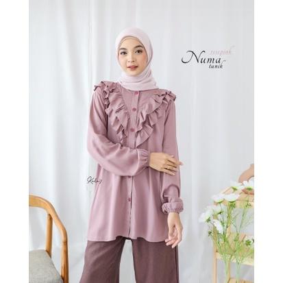 Terbaik Numa Tunik By Zizara Tunik Polos Ruffle