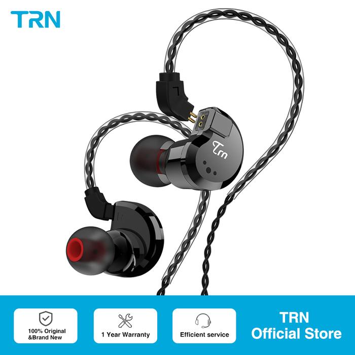 TRN V80 2BA+2DD Hybrid Metal In Ear Earphone IEM HIFI DJ Monito